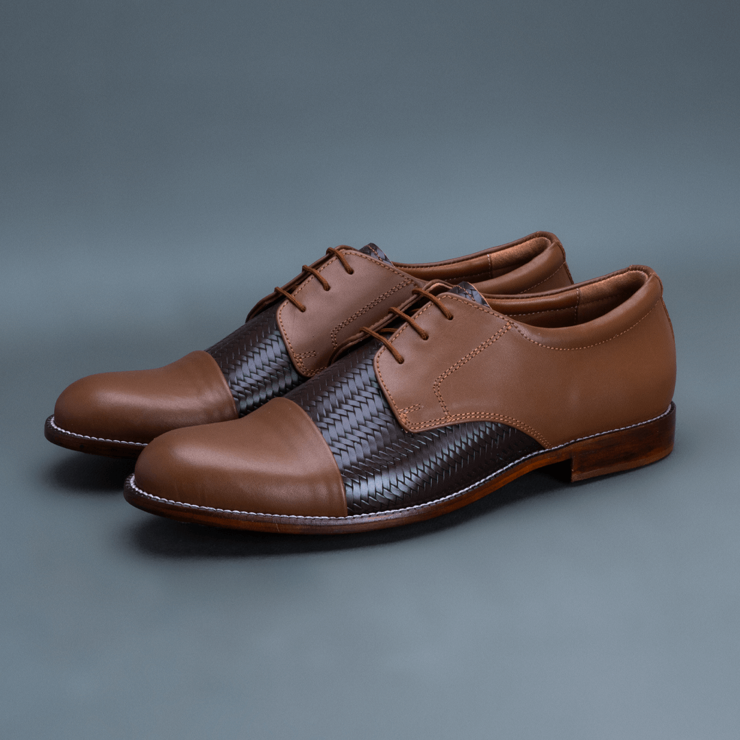 Alpha Derby – Brown & Dark Tan - Image 2