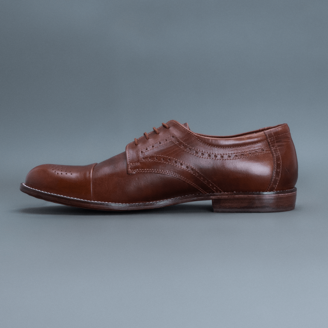 Fang Brogue Derby – Dark Tan - Image 4