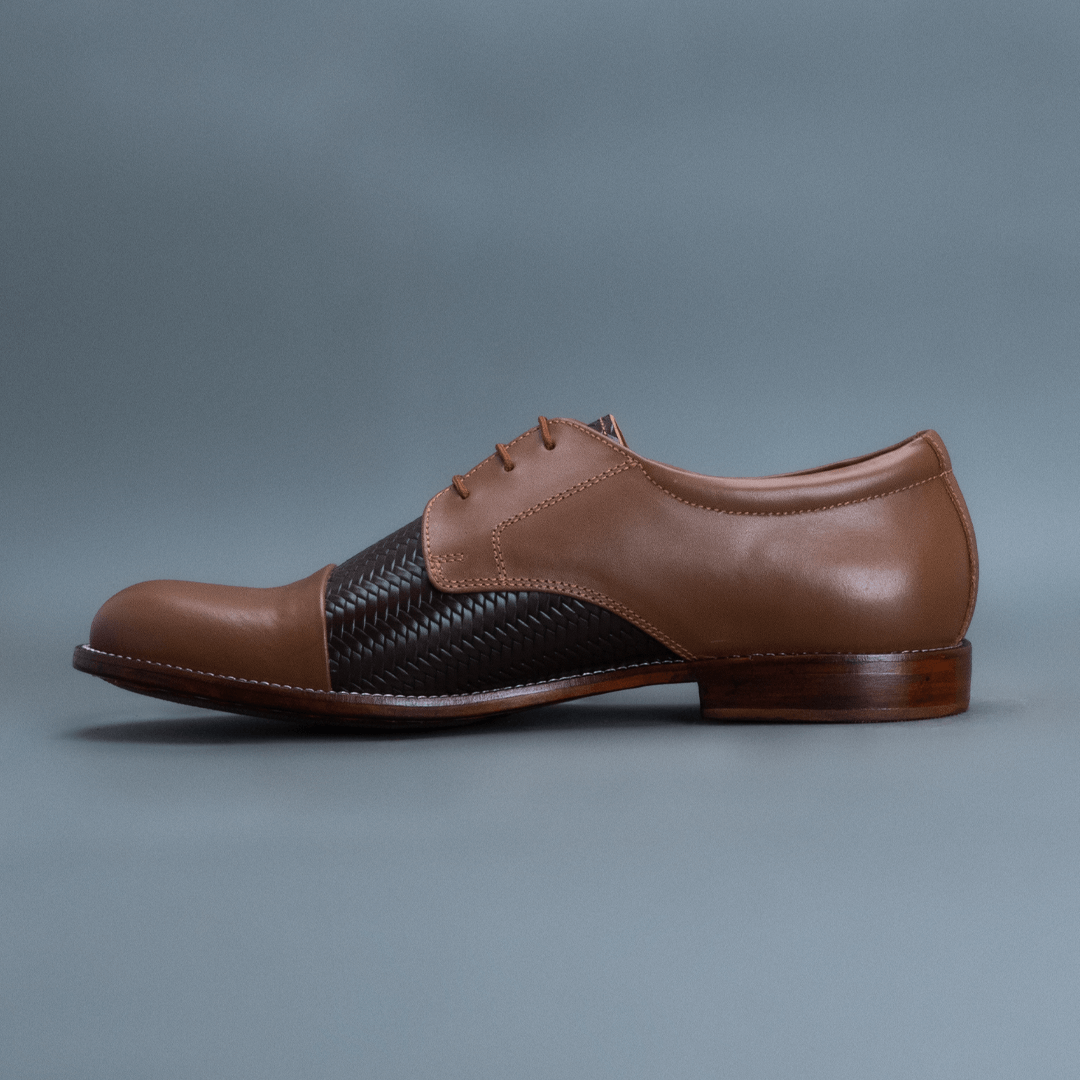 Alpha Derby – Brown & Dark Tan - Image 3