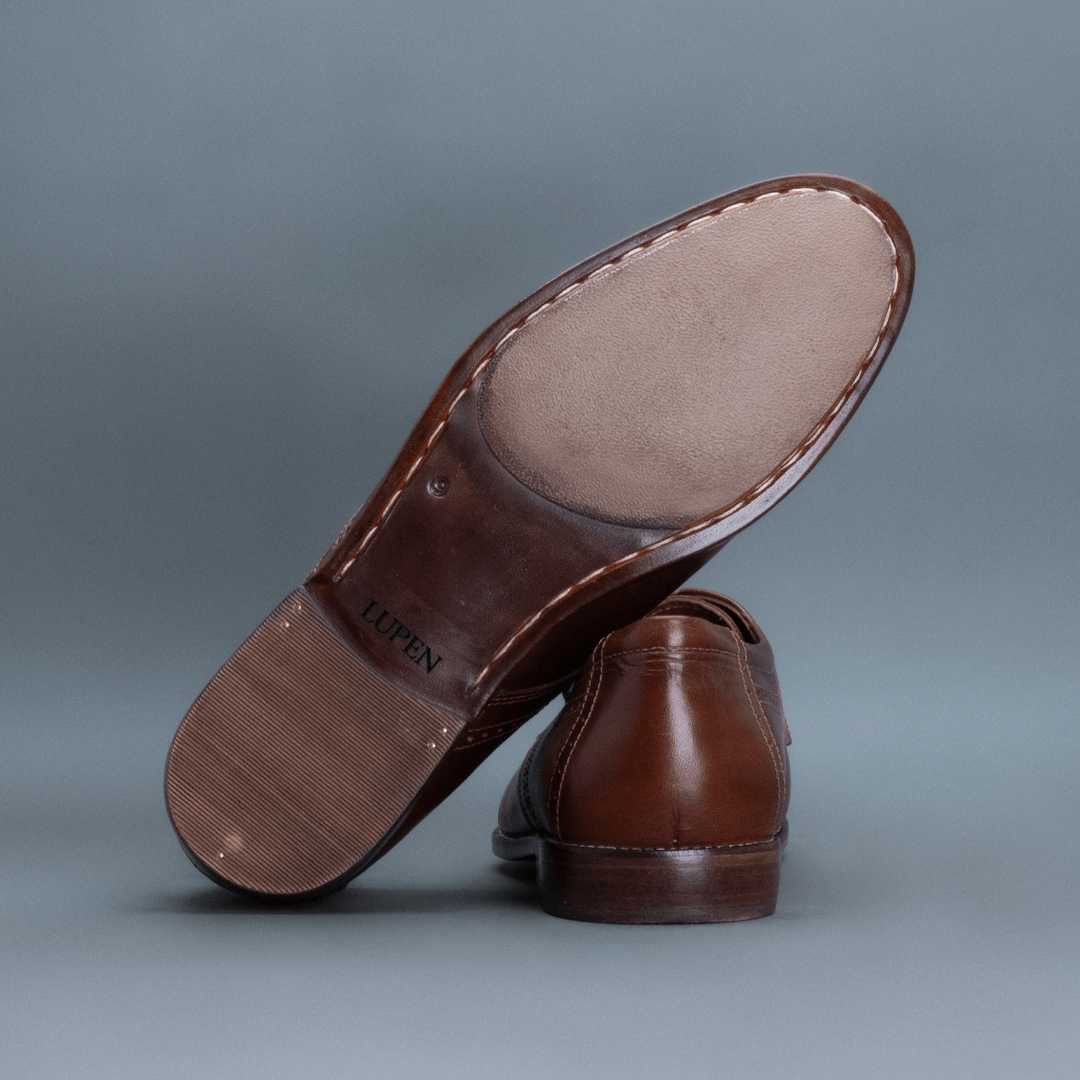 Fang Brogue Derby – Dark Tan - Image 5