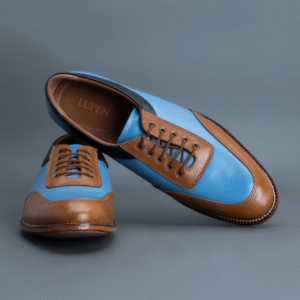 Howl Saddle Oxford – Sky Blue & Tan