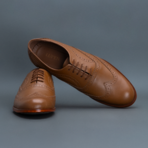 Fang Wingtip Brogue Oxford – Tan