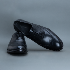 Fang Wingtip Brogue Oxford – Black