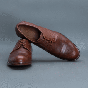 Fang Brogue Derby – Dark Tan