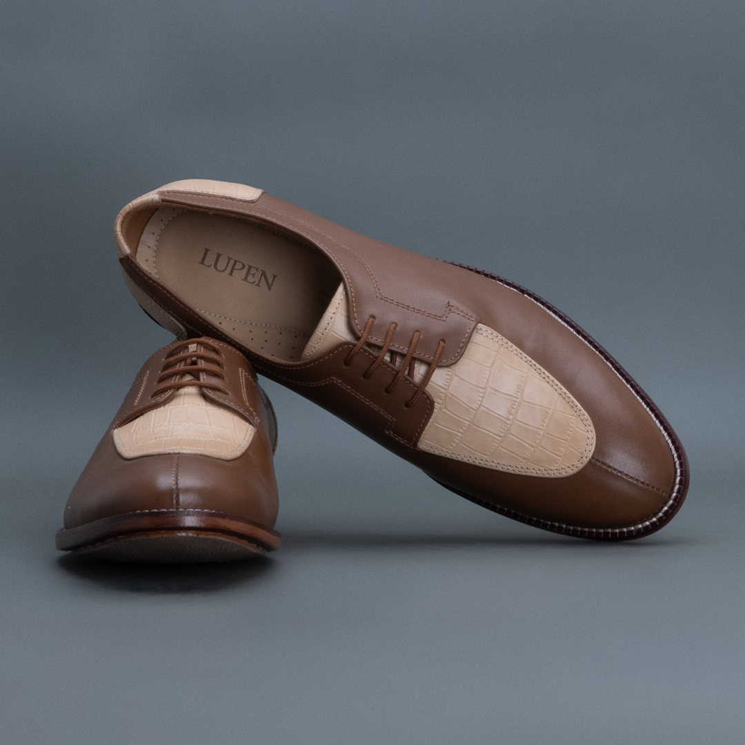 Alpha Derby – Tan & Cream